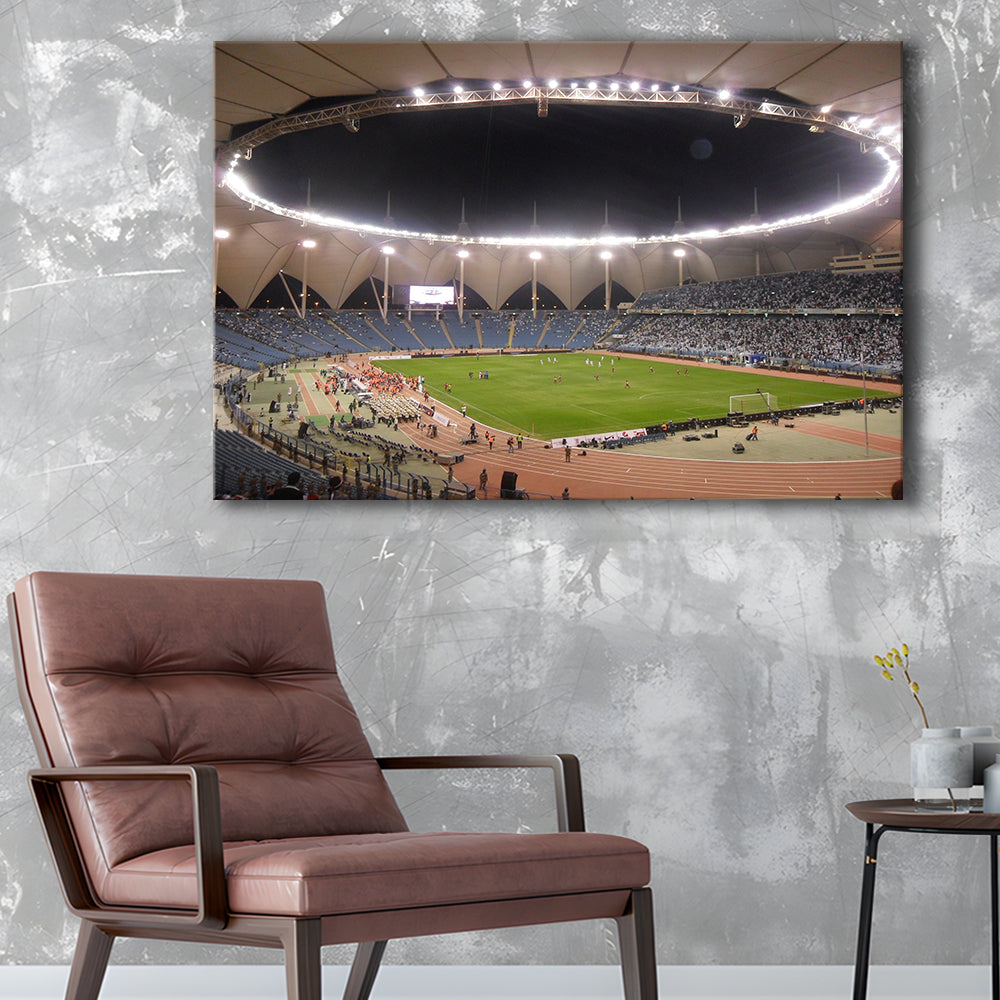 King Fahd International Stadium, Stadium Canvas, Sport Art, Gift for him, Man Cave Decor, Art Print, Canvas Print Wall Art