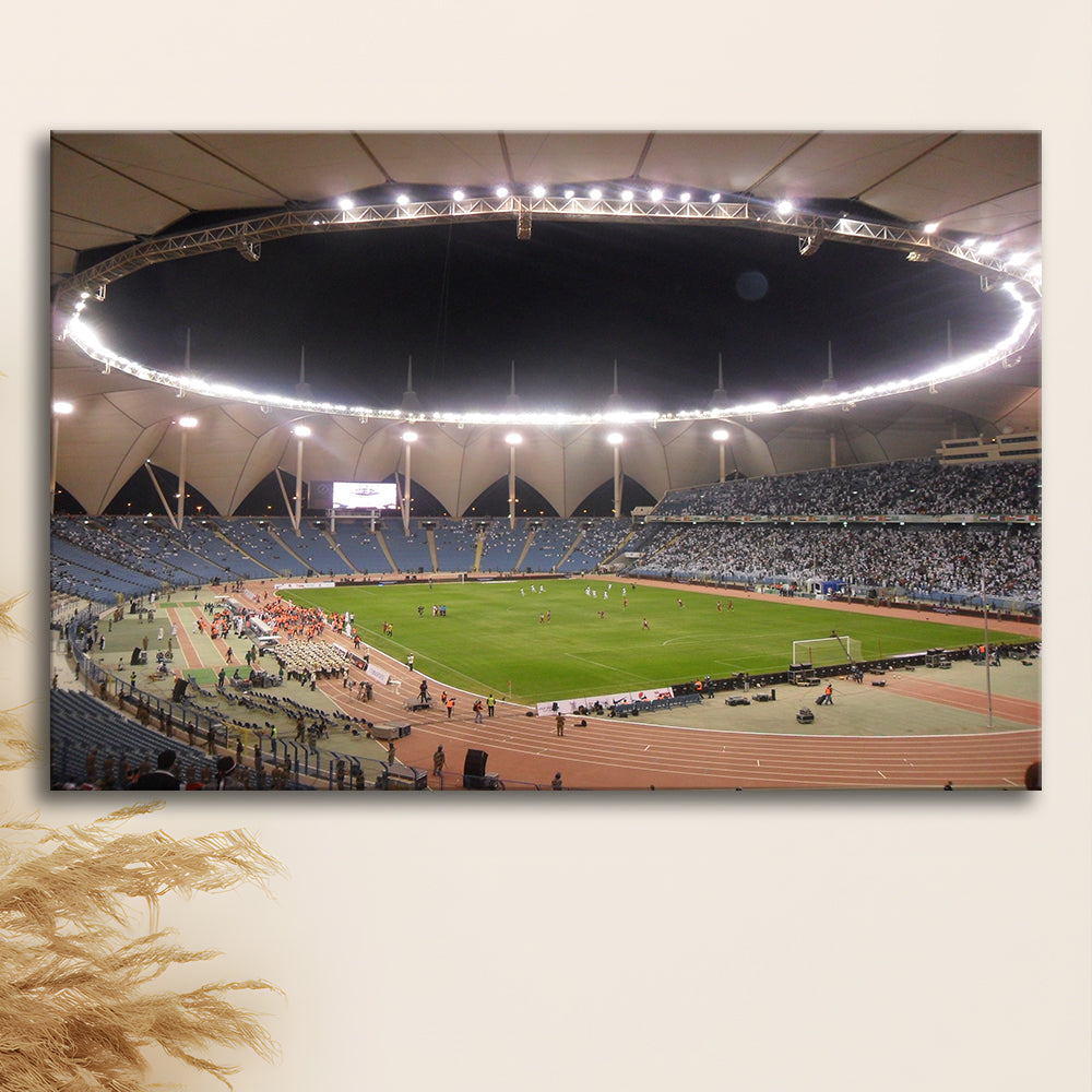 King Fahd International Stadium, Stadium Canvas, Sport Art, Gift for him, Man Cave Decor, Art Print, Canvas Print Wall Art