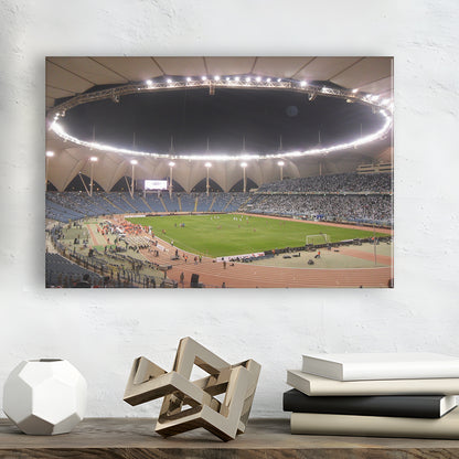 King Fahd International Stadium, Stadium Canvas, Sport Art, Gift for him, Man Cave Decor, Art Print, Canvas Print Wall Art