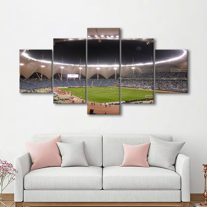 King Fahd International Stadium, Stadium Canvas, Sport Art, Gift for him, 5 Panel, Large Canvas, Canvas Print Wall Art