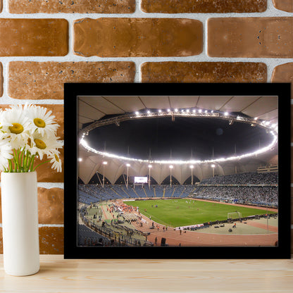 King Fahd International Stadium, Stadium Canvas, Sport Art, Gift for him, Framed Art Print Wall Decor, Picture Framed