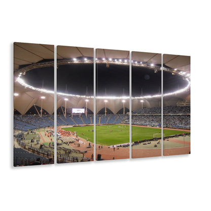 King Fahd International Stadium, Stadium Canvas, Sport Art, 5 Panel B, Extra Large Canvas, Canvas Print Wall Art