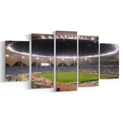 King Fahd International Stadium, Stadium Canvas, Sport Art, Gift for him, 5 Panel, Large Canvas, Canvas Print Wall Art