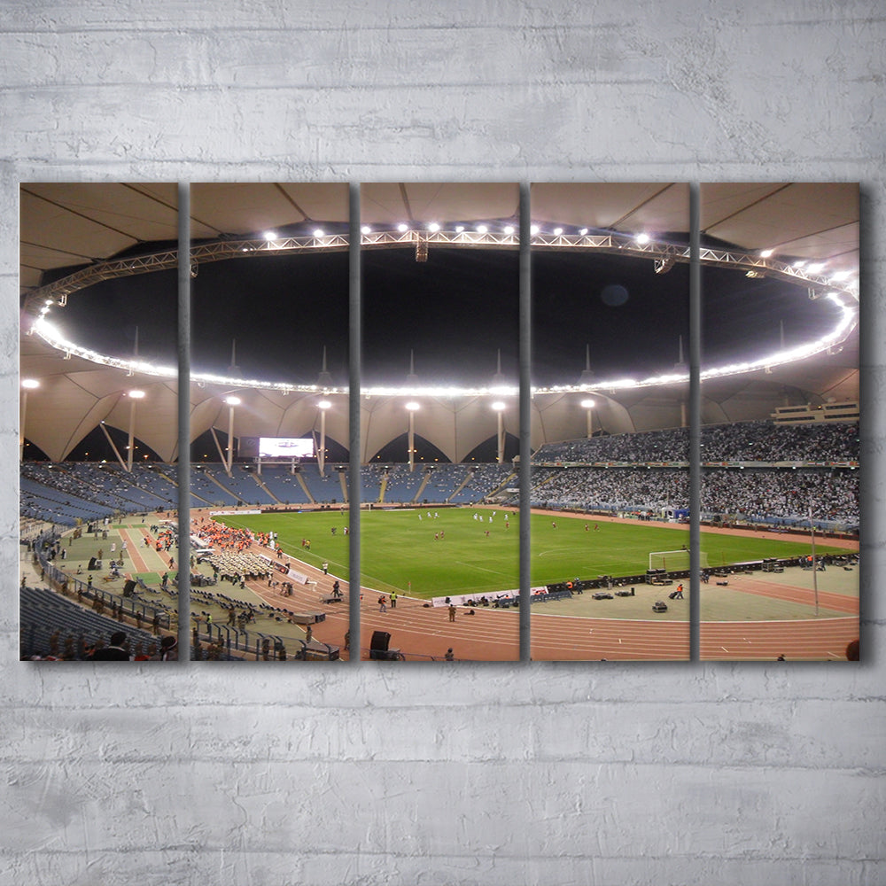 King Fahd International Stadium, Stadium Canvas, Sport Art, 5 Panel B, Extra Large Canvas, Canvas Print Wall Art