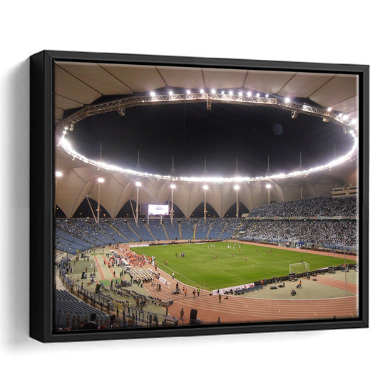 King Fahd International Stadium, Stadium Canvas, Sport Art, Framed Canvas Print Wall Art, Floating Frame