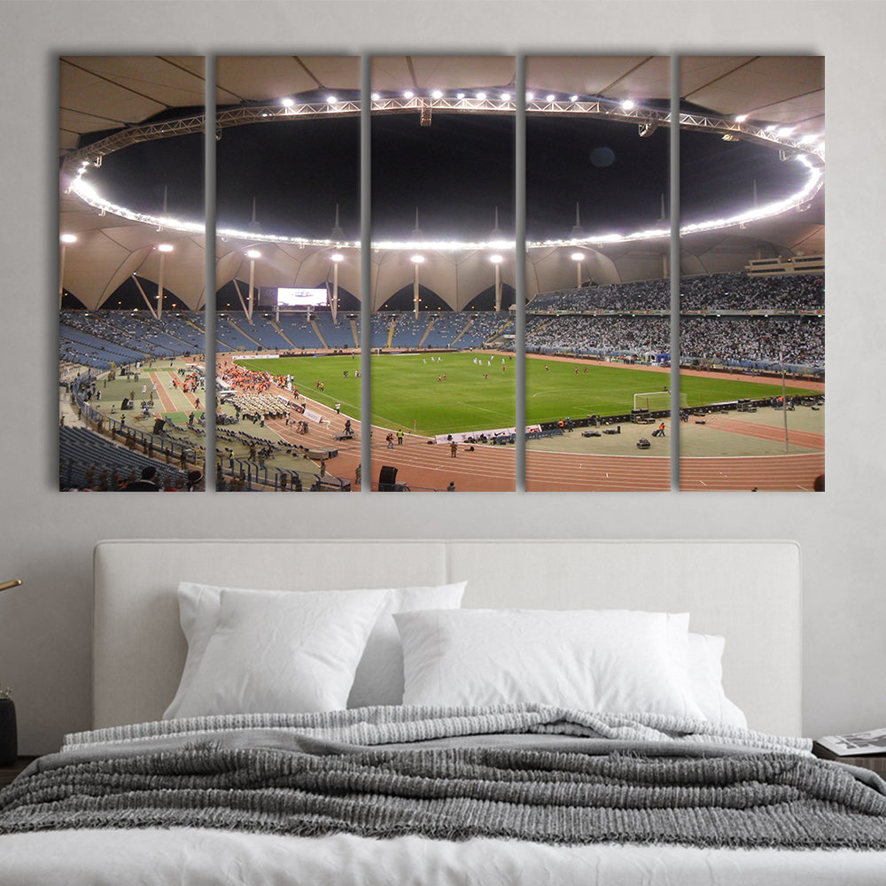 King Fahd International Stadium, Stadium Canvas, Sport Art, 5 Panel B, Extra Large Canvas, Canvas Print Wall Art