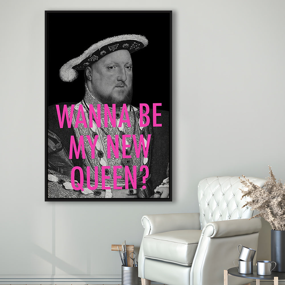 King Henry Viii, Floating Framed Canvas Art Print,, Framed Canvas Prints Wall Art