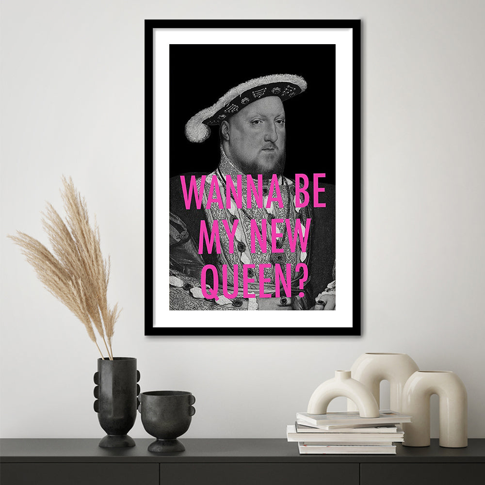 King Henry Viii, Framed Picture Print, Framed Art Prints White Border Wall Decor
