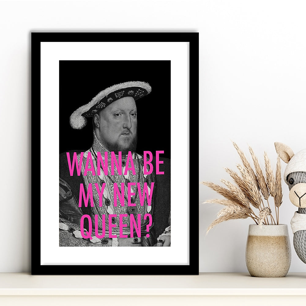 King Henry Viii, Framed Picture Print, Framed Art Prints White Border Wall Decor