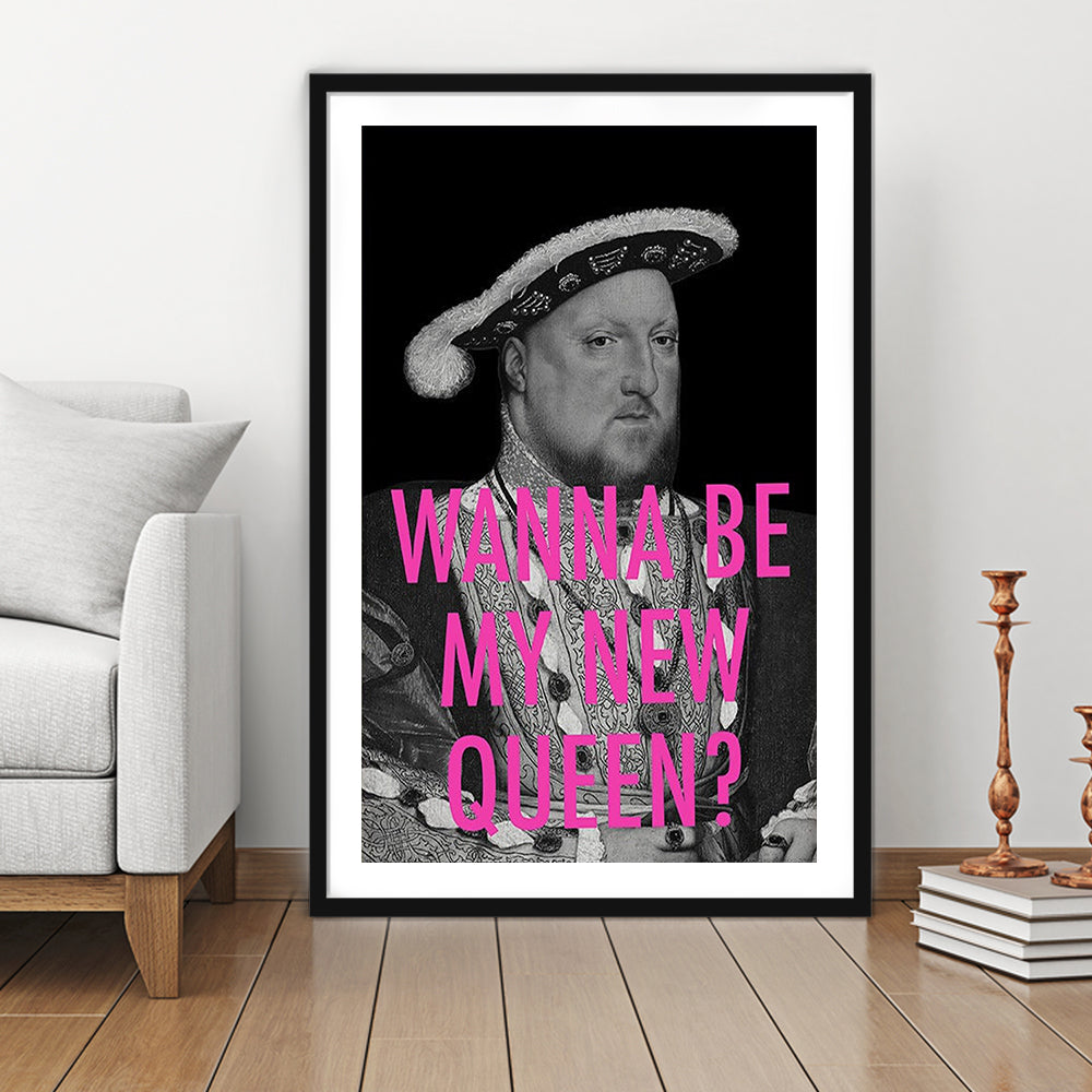 King Henry Viii, Framed Picture Print, Framed Art Prints White Border Wall Decor