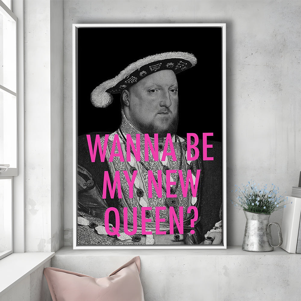 King Henry Viii, Floating Framed Canvas Art Print,, Framed Canvas Prints Wall Art