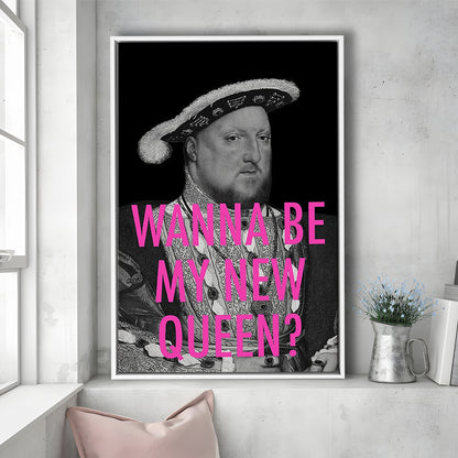 King Henry Viii, Floating Framed Canvas Art Print,, Framed Canvas Prints Wall Art