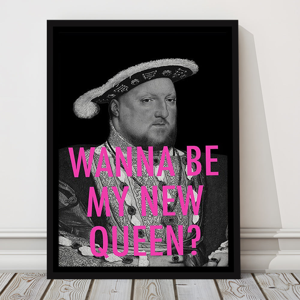 King Henry Viii, Floating Framed Canvas Art Print,, Framed Canvas Prints Wall Art