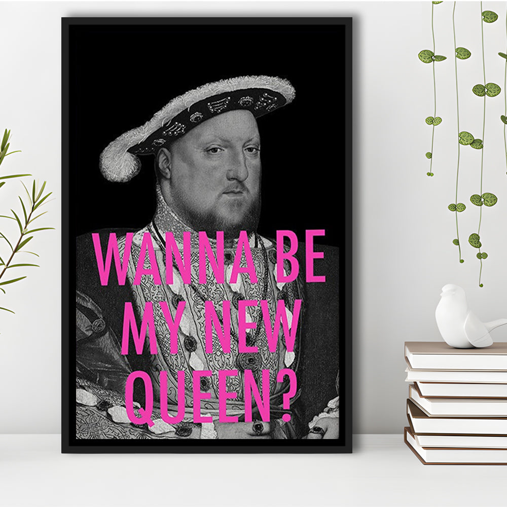 King Henry Viii, Floating Framed Canvas Art Print,, Framed Canvas Prints Wall Art
