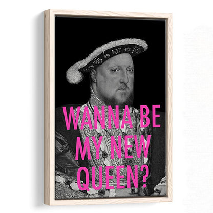 King Henry Viii, Floating Framed Canvas Art Print,, Framed Canvas Prints Wall Art