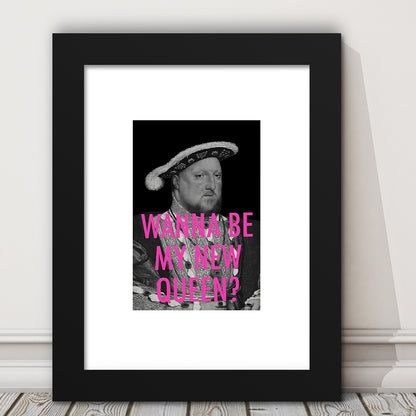 King Henry Viii, Framed Picture Print, Framed Art Prints White Border Wall Decor