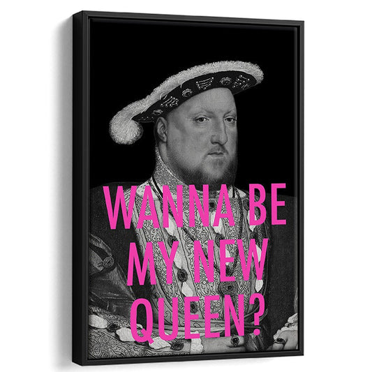 King Henry Viii, Floating Framed Canvas Art Print,, Framed Canvas Prints Wall Art