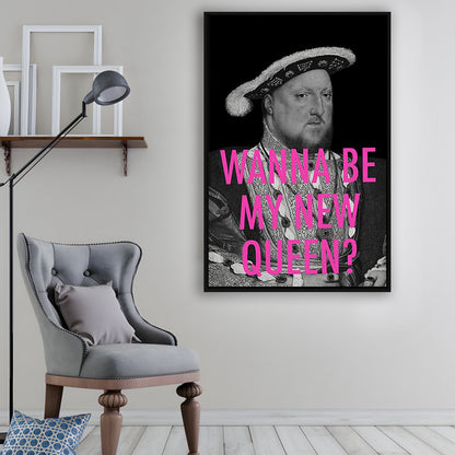 King Henry Viii, Floating Framed Canvas Art Print,, Framed Canvas Prints Wall Art