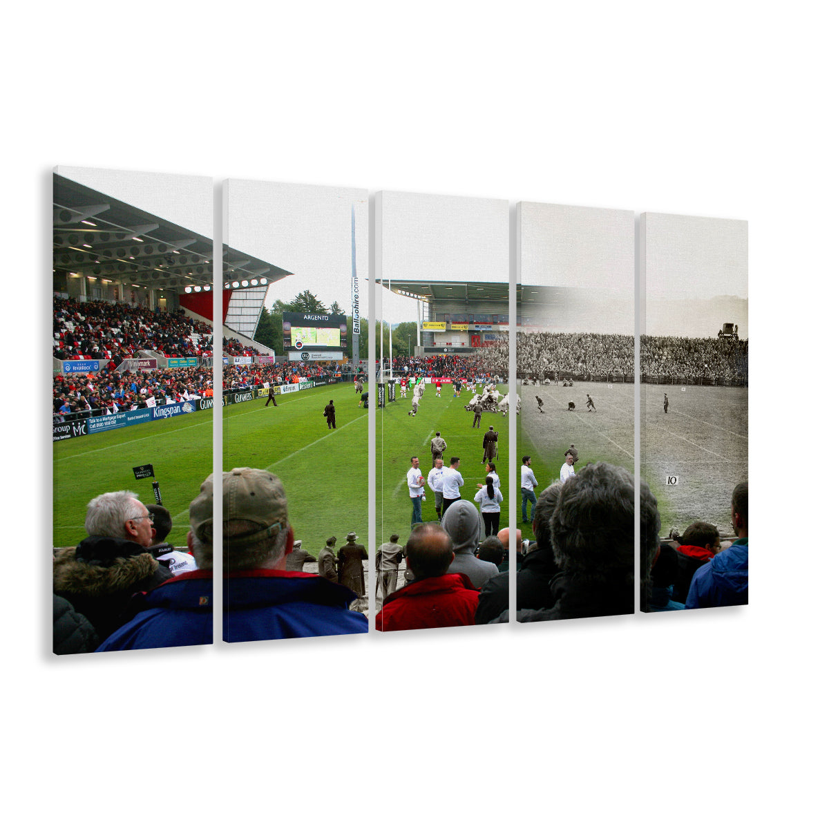 King Span Stadium, Stadium Canvas, Sport Art, 5 Panel B, Extra Large Canvas, Canvas Print Wall Art