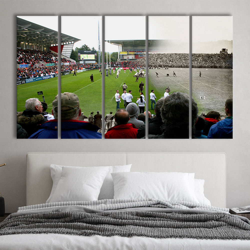 King Span Stadium, Stadium Canvas, Sport Art, 5 Panel B, Extra Large Canvas, Canvas Print Wall Art