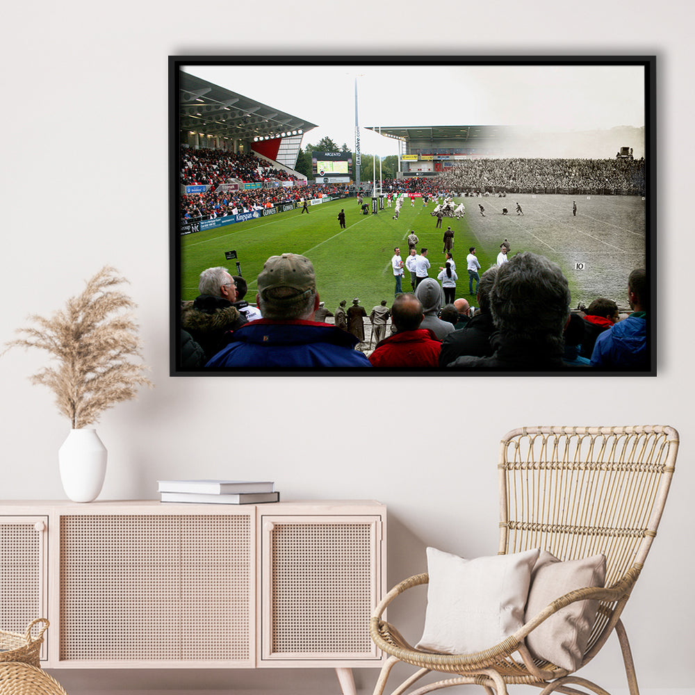 King Span Stadium, Stadium Canvas, Sport Art, Framed Canvas Print Wall Art, Floating Frame