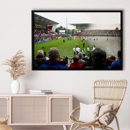 King Span Stadium, Stadium Canvas, Sport Art, Framed Canvas Print Wall Art, Floating Frame