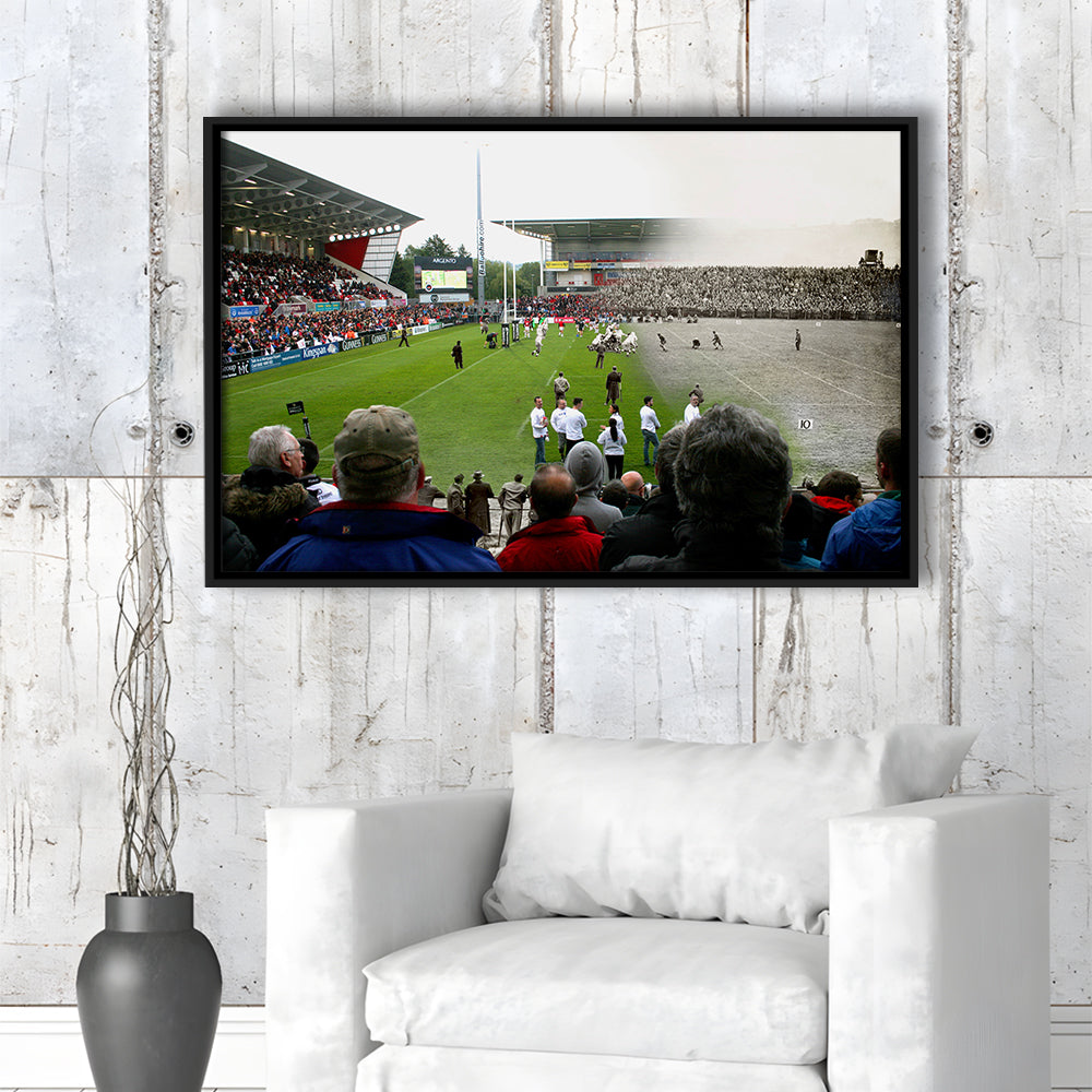 King Span Stadium, Stadium Canvas, Sport Art, Framed Canvas Print Wall Art, Floating Frame