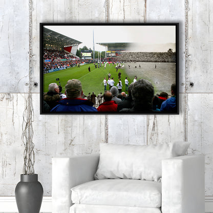 King Span Stadium, Stadium Canvas, Sport Art, Framed Canvas Print Wall Art, Floating Frame