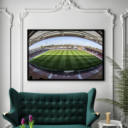 Kingsholm Stadium, Stadium Canvas, Sport Art, Gift for him, Framed Art Print Wall Decor, Picture Framed