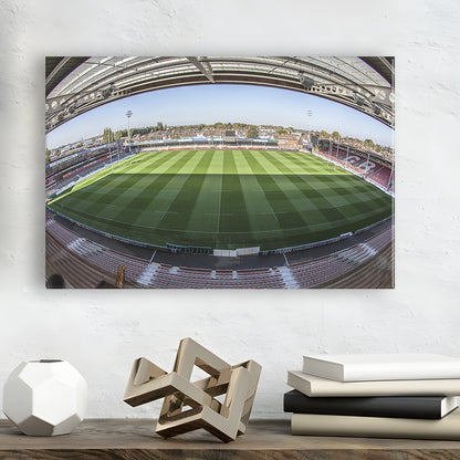 Kingsholm Stadium, Stadium Canvas, Sport Art, Gift for him, Man Cave Decor, Art Print, Canvas Print Wall Art