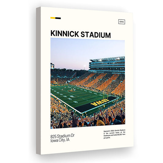 Kinnick Stadium Print, Iowa Hawkeyes Stadium Canvas Art, Fan Gifts, Sport Art, Canvas Print Wall Art
