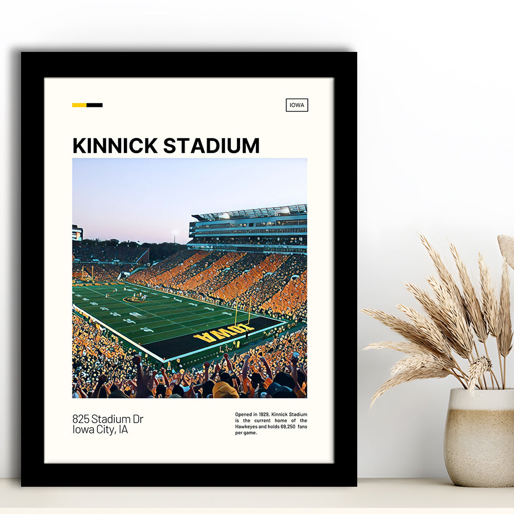 Kinnick Stadium Print, Iowa Hawkeyes Stadium Art, Gifts for him, Sport Art, Framed Art Print Wall Decor