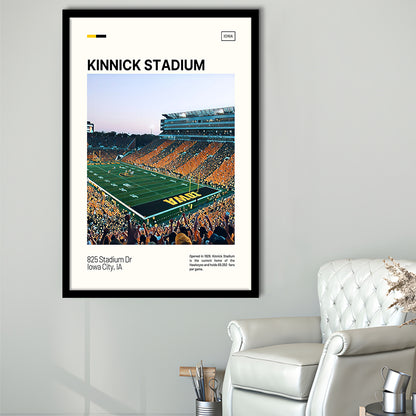 Kinnick Stadium Print, Iowa Hawkeyes Stadium Art, Gifts for him, Sport Art, Framed Art Print Wall Decor