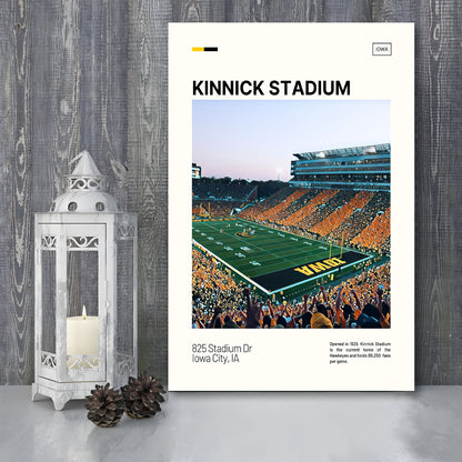 Kinnick Stadium Print, Iowa Hawkeyes Stadium Canvas Art, Fan Gifts, Sport Art, Canvas Print Wall Art