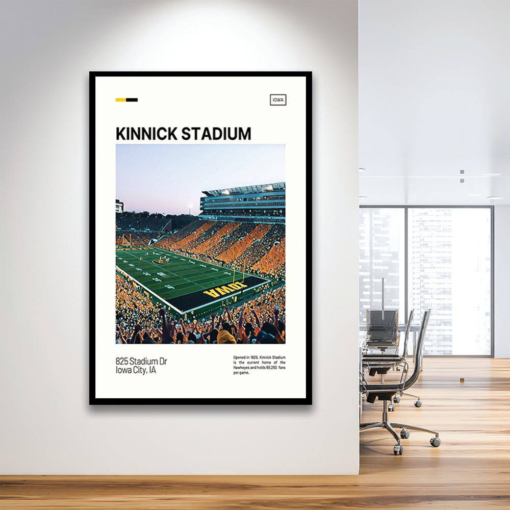 Kinnick Stadium Print, Iowa Hawkeyes Stadium Art, Gifts for him, Sport Art, Framed Art Print Wall Decor