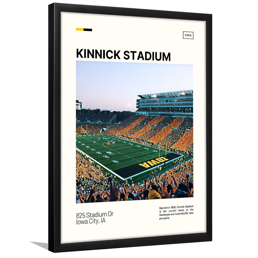 Kinnick Stadium Print, Iowa Hawkeyes Stadium Art, Gifts for him, Sport Art, Framed Art Print Wall Decor