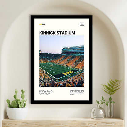 Kinnick Stadium Print, Iowa Hawkeyes Stadium Art, Gifts for him, Sport Art, Framed Art Print Wall Decor