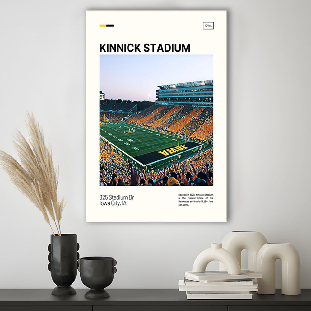 Kinnick Stadium Print, Iowa Hawkeyes Stadium Canvas Art, Fan Gifts, Sport Art, Canvas Print Wall Art