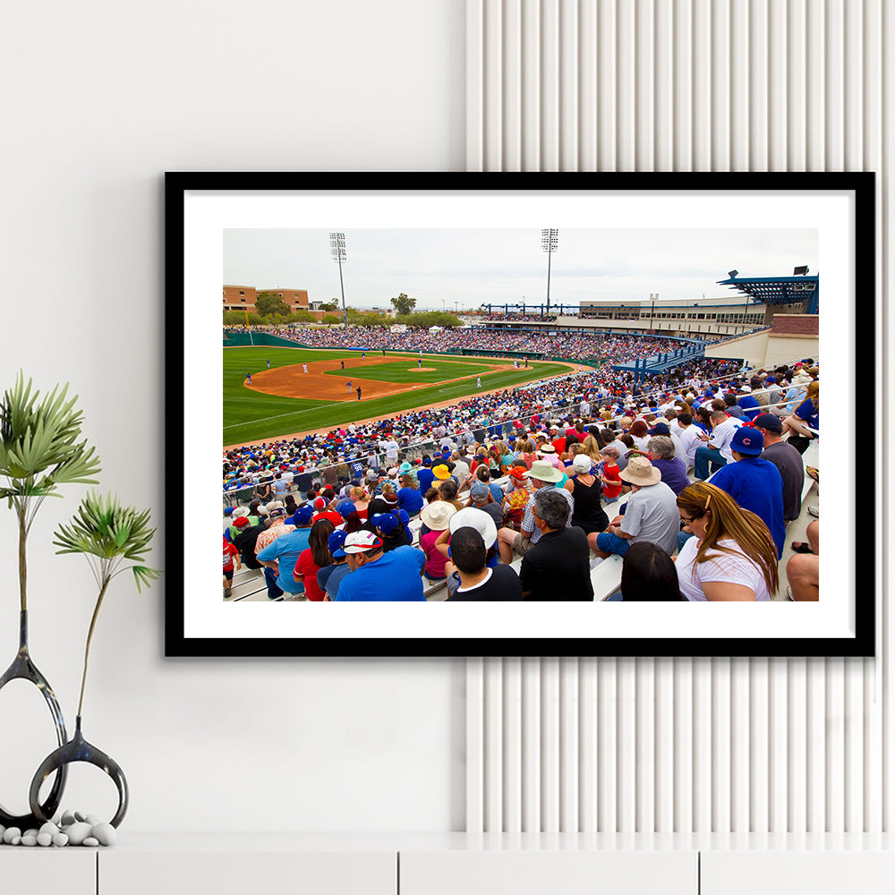 Kino Veterans Memorial, Stadium Canvas, Sport Art, Gift for him, White Border Framed Art Print Wall Decor