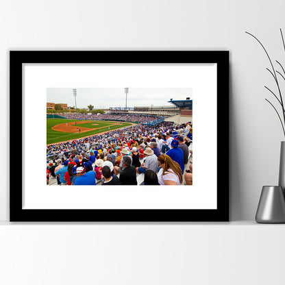Kino Veterans Memorial, Stadium Canvas, Sport Art, Gift for him, White Border Framed Art Print Wall Decor
