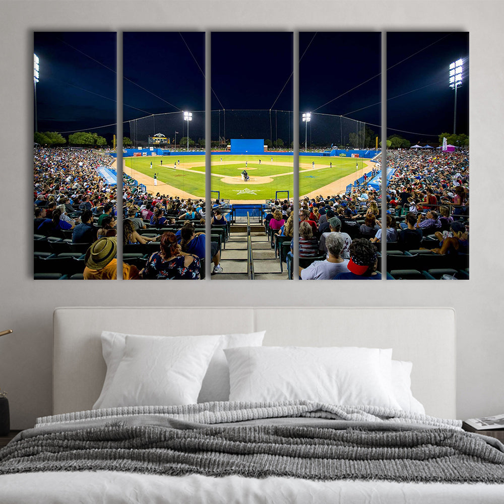 Kino Veterans Memorial Stadium, Stadium Canvas, Sport Art, 5 Panel B, Extra Large Canvas, Canvas Print Wall Art