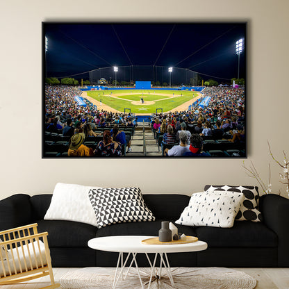 Kino Veterans Memorial Stadium, Stadium Canvas, Sport Art, Framed Canvas Print Wall Art, Floating Frame