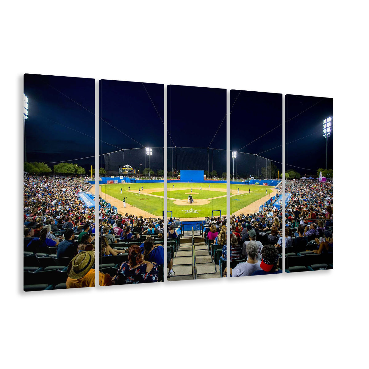 Kino Veterans Memorial Stadium, Stadium Canvas, Sport Art, 5 Panel B, Extra Large Canvas, Canvas Print Wall Art