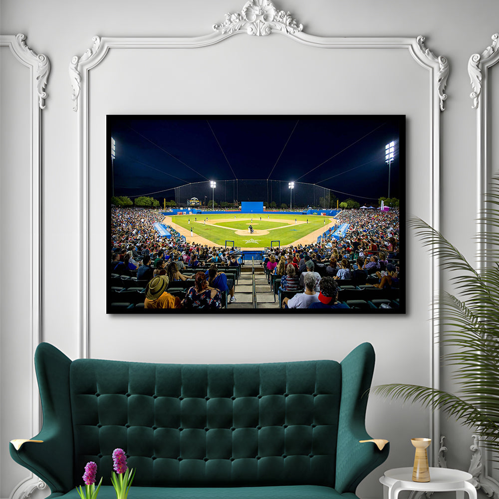 Kino Veterans Memorial Stadium, Stadium Canvas, Sport Art, Gift for him, Framed Art Print Wall Decor, Picture Framed