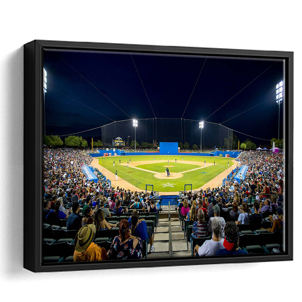 Kino Veterans Memorial Stadium, Stadium Canvas, Sport Art, Framed Canvas Print Wall Art, Floating Frame