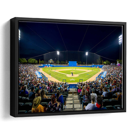 Kino Veterans Memorial Stadium, Stadium Canvas, Sport Art, Framed Canvas Print Wall Art, Floating Frame