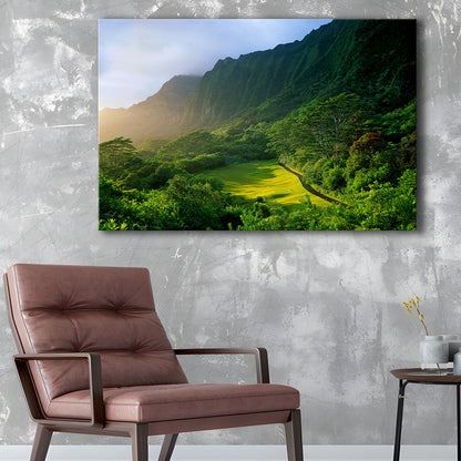 Koolau Golf Club Hole 15 Koolau Golf Courses, Hawaii, Golf Art Print,Gifts Golf Lover