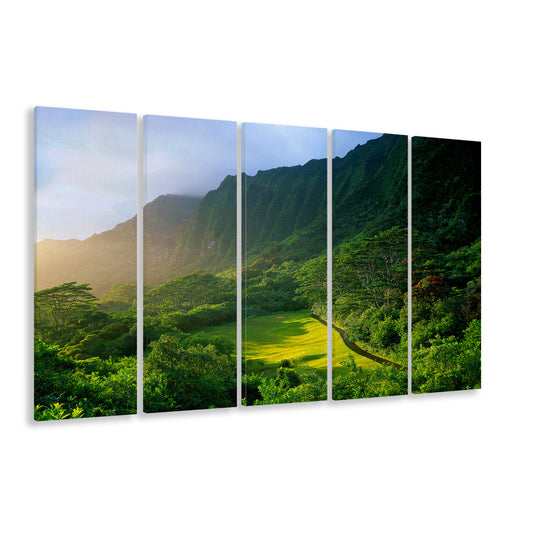 Koolau Golf Club Hole 15 Koolau Golf Courses, Hawaii, Golf Art Print, Extra Large Canvas Print Wall Art