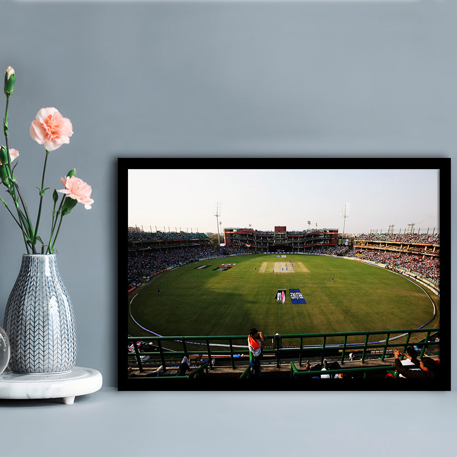 Kotla Stadium, Stadium Canvas, Sport Art, Gift for him, Framed Art Print Wall Decor, Picture Framed