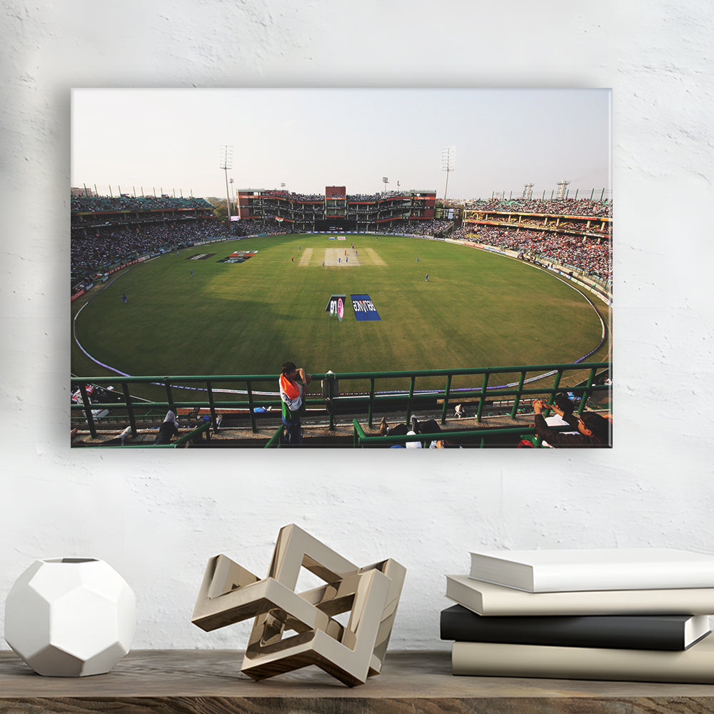 Kotla Stadium, Stadium Canvas, Sport Art, Gift for him, Man Cave Decor, Art Print, Canvas Print Wall Art